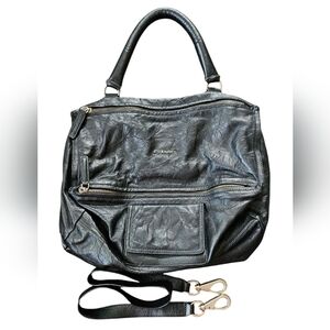 Givenchy Pandora LARGE Crossbody Handbag Black Leather
